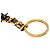 Charm per borsa in pelle e oro nero Chanel - vista 4