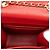 Supporto per telefono in caviar trapuntato rosso Chanel con finitura dorata - vista 4