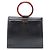 Chanel schwarze CC Handtasche aus Kalbsleder mit Schildpattmuster