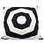 Tote de lona rayada negra CC de Chanel Negro - vista 3