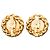 Clip-On Ohrringe mit Weizenmedaille vergoldet CC Gold Chanel - Ansicht 2