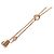 Halskette Anhänger Kelly Clochette aus 18k Roségold Klein Hermès Pink Golden - Ansicht 5