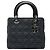 Dior Blu Medio Denim Cannage Lady Dior