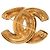 Spilla trapuntata CC in oro placcato Chanel D'oro - vista 2