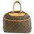 Borsa a mano Bowling Vanity Monogram Louis Vuitton Marrone