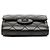 Chanel Matelassé schwarzes Lammleder Tri-Fold Geldbörse - Ansicht 3