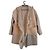 Liven Abrigo de mezcla de lana con capucha Beige Gris