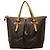 Borsa Louis Vuitton Monogram Palermo GM Marrone