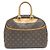 Borsa Vanity Bowling Monogram Louis Vuitton Marrone