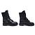 NUEVAS BOTAS DE COMBATE CHANEL G33185 39 EN CUERO QUILTED Negro - vista 3