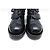 NUEVAS BOTAS DE COMBATE CHANEL G33185 39 EN CUERO QUILTED Negro - vista 4