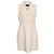 Vestido Mini Blazer Theory en Triacetato Blanco Crudo