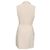 Vestido Mini Blazer Theory en Triacetato Blanco Crudo - vista 3