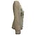 Blazer de tweed com barra desfiada em poliamida creme Alexander McQueen - vista 2