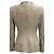 Blazer de tweed com barra desfiada em poliamida creme Alexander McQueen - vista 3