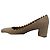Chloé Lauren Pumps mit gewelltem Rand aus beigem Lackleder - Ansicht 5