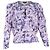 Blusa de seda púrpura con estampado floral Zarga de Isabel Marant