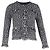 Cardigan in tweed di maglia Lurex Mimir di Maje in cotone blu navy