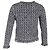 Cardigan in tweed di maglia Lurex Mimir di Maje in cotone blu navy - vista 3