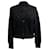 Sandro Cabaret Strickjacke aus schwarzer Wolle  - Ansicht 1