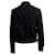 Sandro Cabaret Strickjacke aus schwarzer Wolle  - Ansicht 3