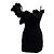 Abito Mini Ruffle Duna Le Raphia di Jacquemus in Lana Nera Nero