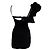 Abito Mini Ruffle Duna Le Raphia di Jacquemus in Lana Nera Nero - vista 3