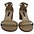 Nudist Block Sandalen von Stuart Weitzman aus beigem Leder Braun Fleisch - Ansicht 2