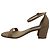 Nudist Block Sandalen von Stuart Weitzman aus beigem Leder Braun Fleisch - Ansicht 4