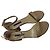 Nudist Block Sandalen von Stuart Weitzman aus beigem Leder Braun Fleisch - Ansicht 5