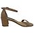 Nudist Block Sandalen von Stuart Weitzman aus beigem Leder Braun Fleisch - Ansicht 9