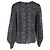 Blusa in seta grigia con stampa pitone Anine Bing Renee Grigio - vista 3