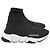 Balenciaga Speed Glitzer Trainer Schuhe aus schwarzem Polyester