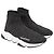 Balenciaga Speed Glitzer Trainer Schuhe aus schwarzem Polyester - Ansicht 3
