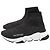 Balenciaga Speed Glitzer Trainer Schuhe aus schwarzem Polyester - Ansicht 4