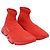 Baskets Speed Balenciaga en polyester rouge - vue 3