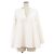 Autre Marque YOKO CHAN Strickmischbluse Weiß