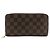 Portafoglio Zippy Damier Louis Vuitton Marrone