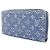 Portafoglio Zippy Louis Vuitton Monogram Denim Lungo Blu - vista 2
