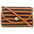 Borsa a Spalla in Pelle Hermès Nero Arancione