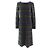 Timeless Chanel COCO Button Paillettenrand-Muster Cashmere-Kleid Grün