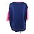 T-shirt a maniche corte in misto seta Marni Rosa Blu navy - vista 3