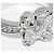Autre Marque Pt900 Diamantring Silber - Ansicht 5