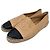 Espadrillas slip-on con punta a cappuccio CC di Chanel Beige