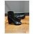 Botines de cuero negro con tacón bloque Prada - vista 4