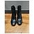 Botines de cuero negro con tacón bloque Prada - vista 9