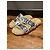 Sandali Fendi in shearling argento beige - vista 9