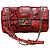 Borsa a Spalla Fendi Baguette Sneake Rosso Stampa python