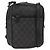 Borsa a Spalla GG Canvas Gucci Nera Argento 03136 Auth 174538 Nero