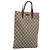 Gucci Borsa a mano GG Supreme in PVC beige e argento 117551 Auth ep13822